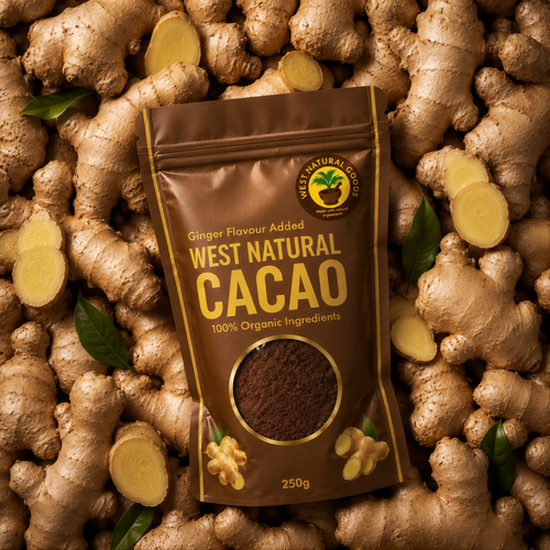 Ginger Flavoured All Natural Cacao Powder