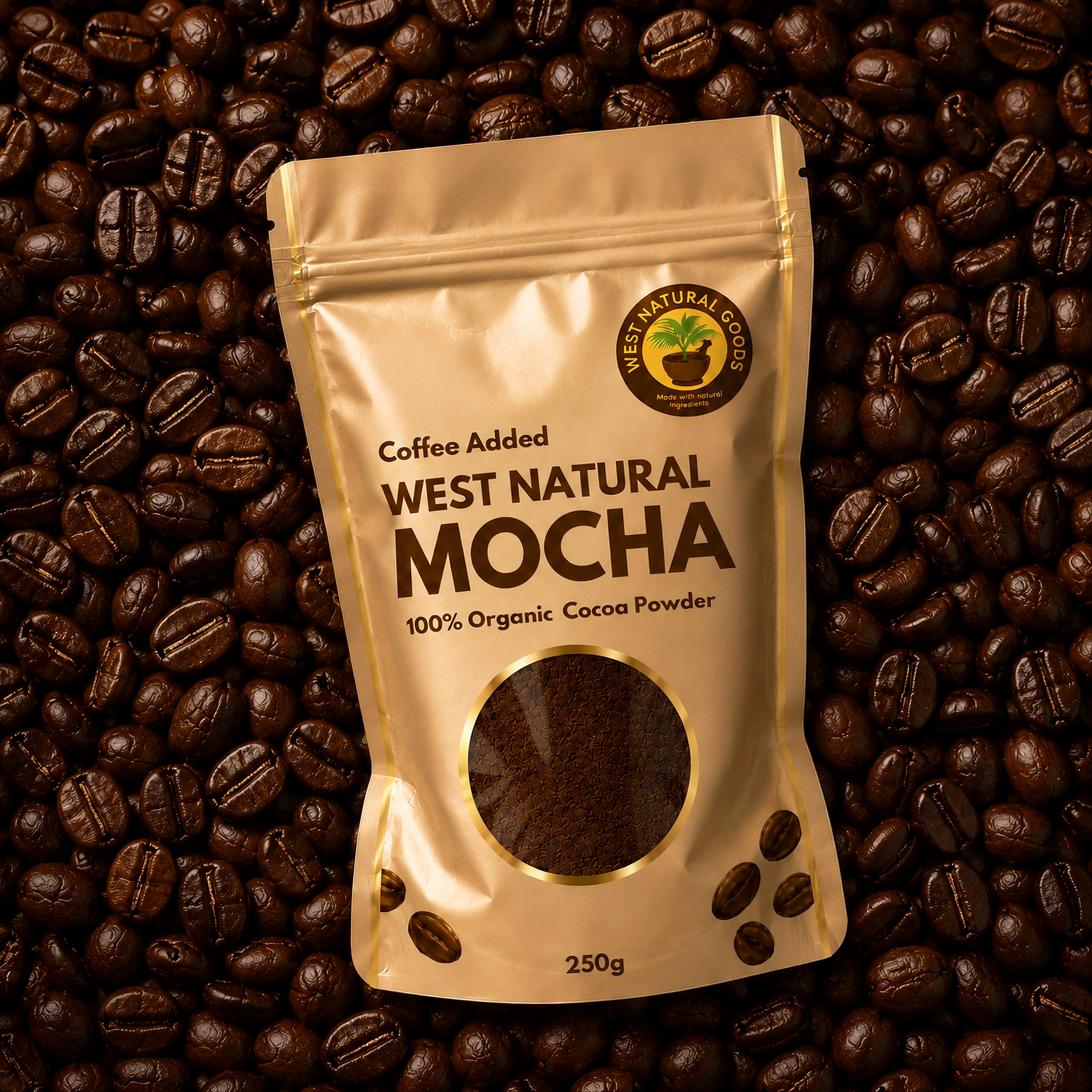 Mocha Flavored Powder All Natural Cacao